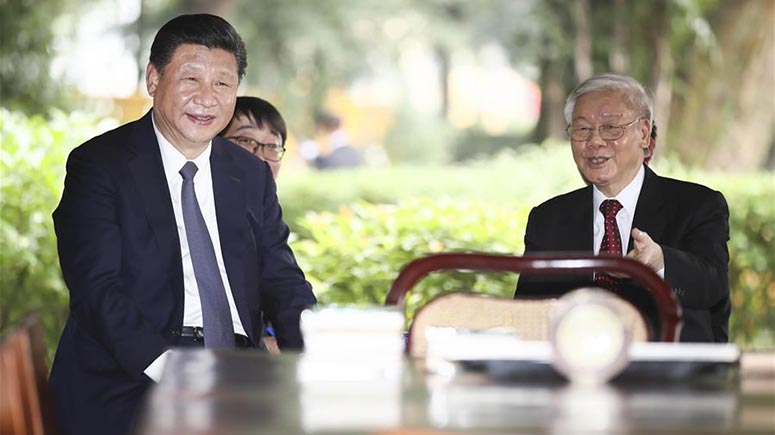 Presidente chino elogia firmes lazos China-Vietnam