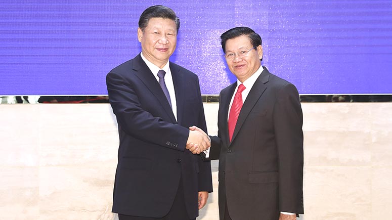 Presidente chino conversa con primer ministro de Laos sobre relaciones bilaterales