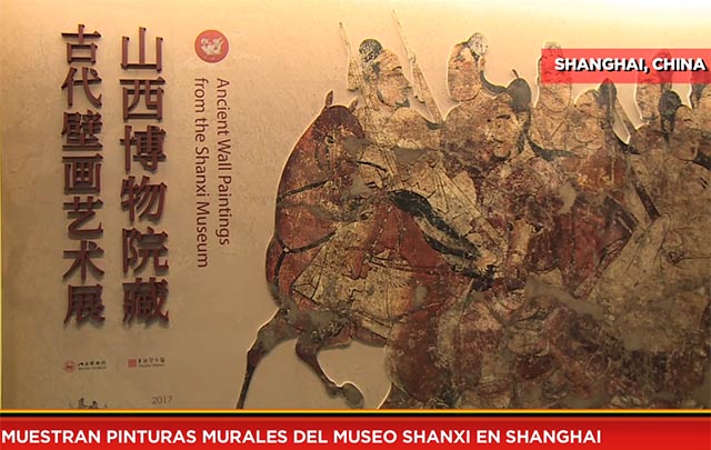 Muestran pinturas murales del Museo Shanxi en Shanghai