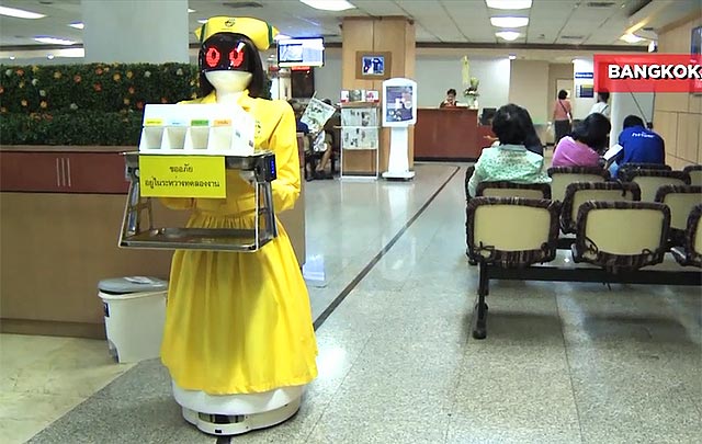 Enfermeras robóticas china prestan servicios en hospital de Bangkok