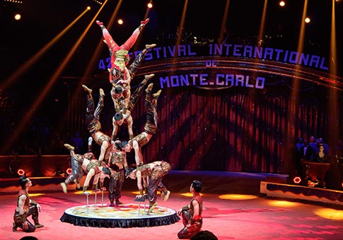 Mónaco: 42 Festival Internacional del Circo de Montecarlo en Fontvieille
