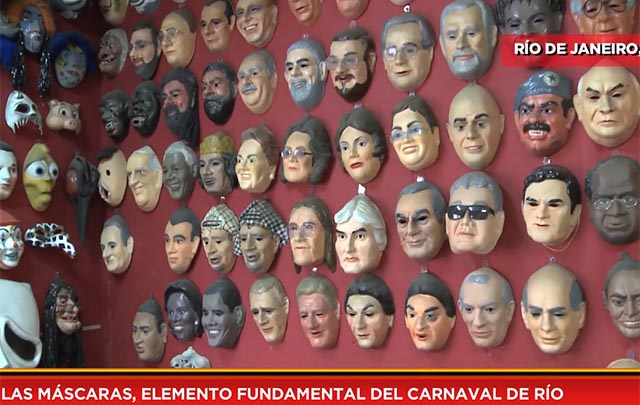 Las máscaras, elemento fundamental del carnaval de Río