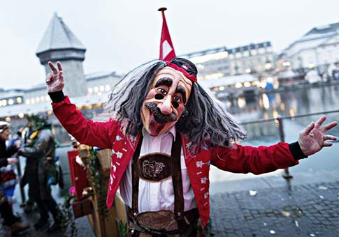 Carnaval de Lucerna, en Lucerna, Suiza