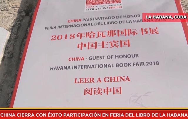 China cierra con éxito participación en Feria del Libro de La Habana