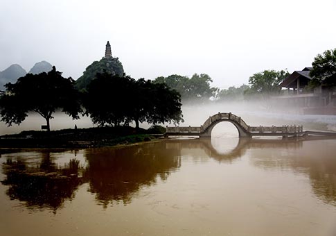 Guangxi: Paisaje de Río Lijiang en Guilin