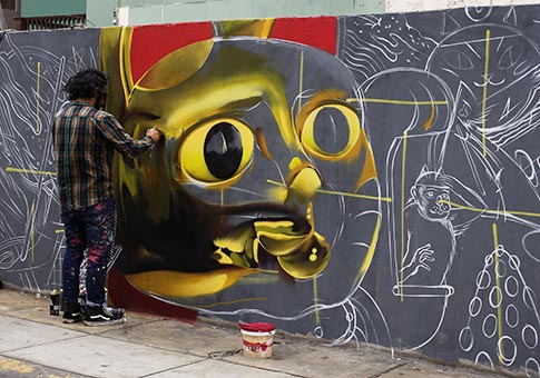 Perú: Lima Mural Project, en distrito de Miraflores, Lima