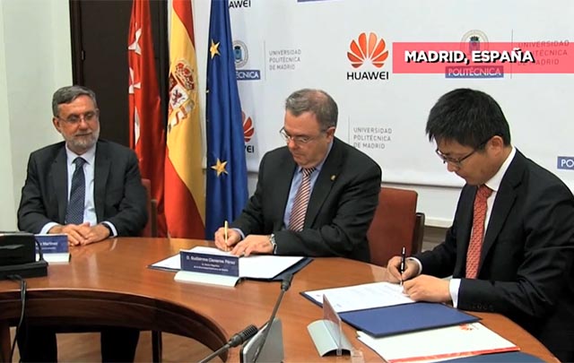 Huawei España y universidad española firman acuerdo para creación de cátedra 5G