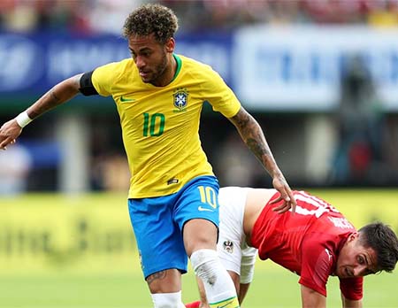 Celebra partido amistoso entre Brasil y Austria