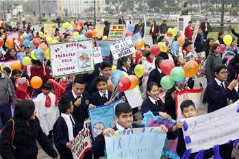 El Día Mundial Contra el Trabajo Infanti en Lima