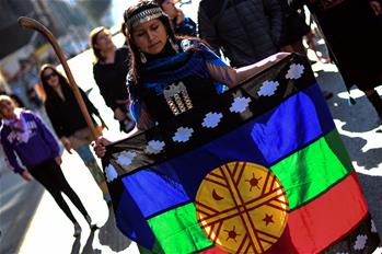Marcha del Día Internacional de la Mujer Indígena en Chile