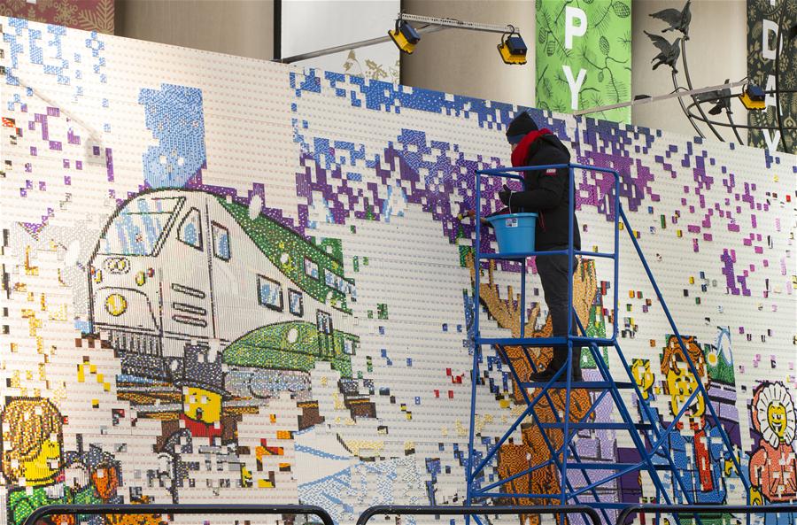 Celebran el evento LEGO Mystery Mural Build en Toronto, Canadá