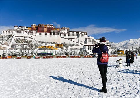 Lhasa: La primera nevada de este invierno