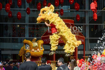 Decoración de Año Nuevo chino en Kuala Lumpur