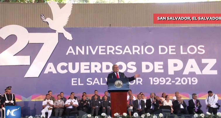 Conmemora El Salvador 27 años de acuerdos de paz