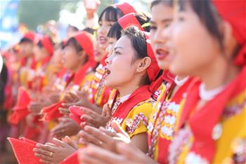 La ceremonia de inauguración de Festival de la Cutura Etnica de Myanmar