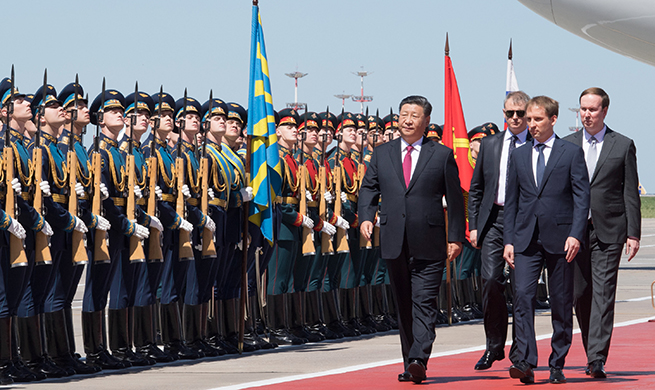El presidente chino llega a Moscú en visita de Estado a Rusia