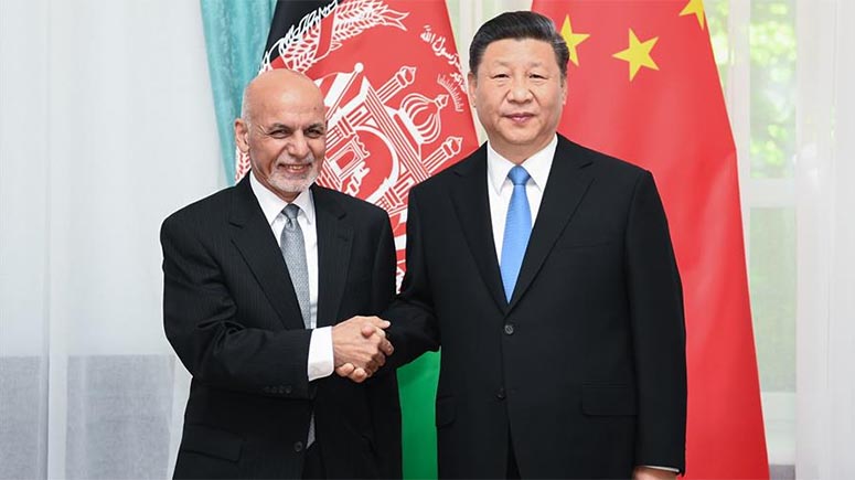 Presidentes chino y afgano prometen esfuerzos conjuntos para promover lazos