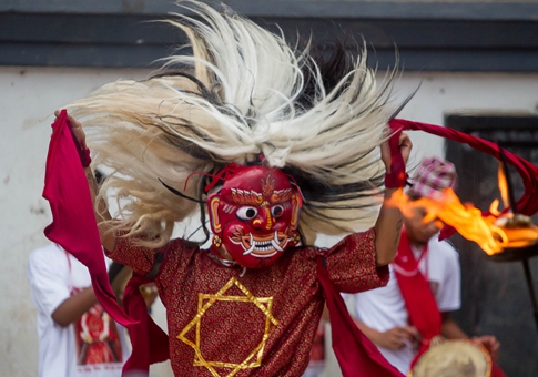 Festival newari en Lalitpur, Nepal
