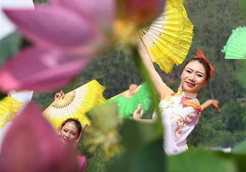 Festival con temática de loto en Yunnan