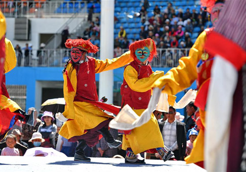 Tíbet: Se lleva a cabo exposición de Opera Tibetana durante festival cultural en Shannan