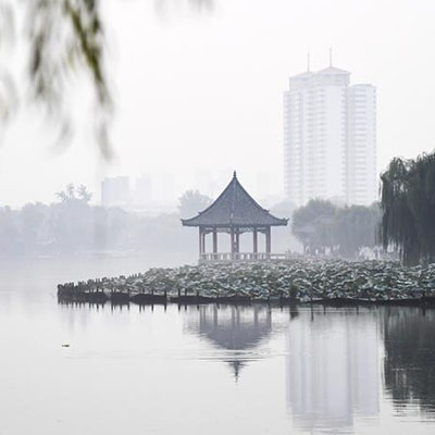 Lago Daming en Jinan, Shandong