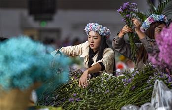 Foto del Mercado de Flores Dounan de Kunming