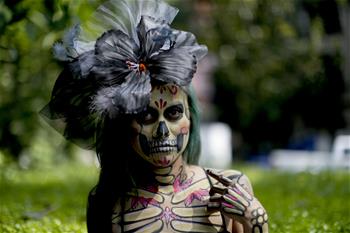 La presentación a la prensa del Mega Desfile de Día de Muertos en México