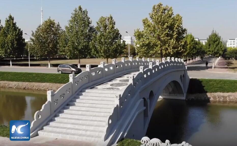 Construyen puente de hormigón impreso en 3D en Tianjin