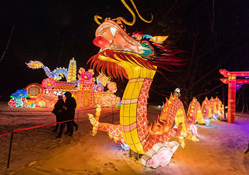 Festival de linternas chinas en Moscú