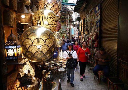 El bazar Khan el-Khalili en El Cairo