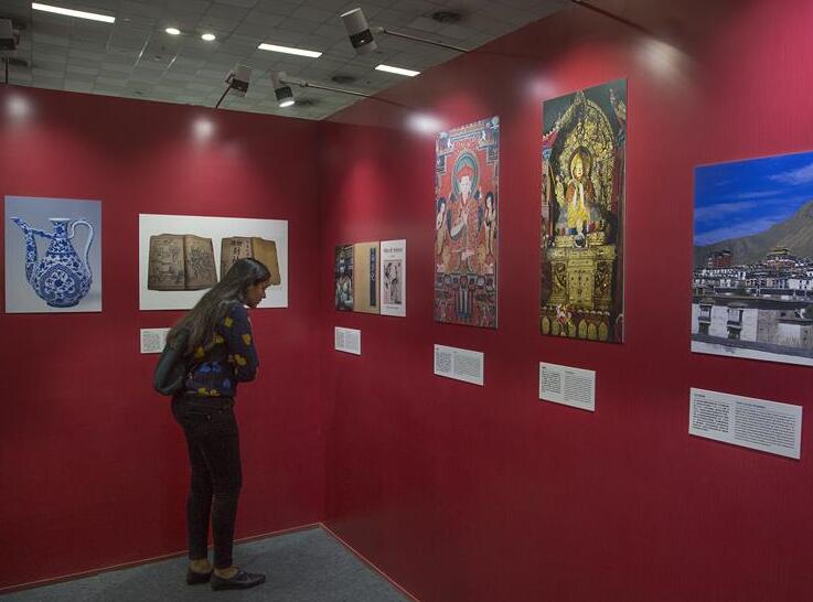 Personas visitan la Feria Mundial del Libro de Nueva Delhi 2020