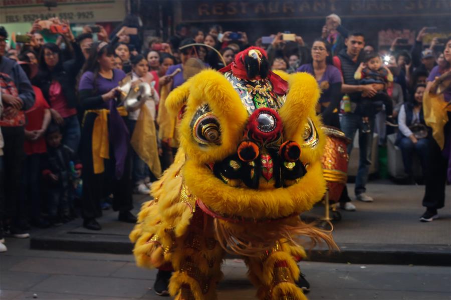 Celebraciones por el Año Nuevo Lunar chino en Barrio Chino de la Ciudad de México