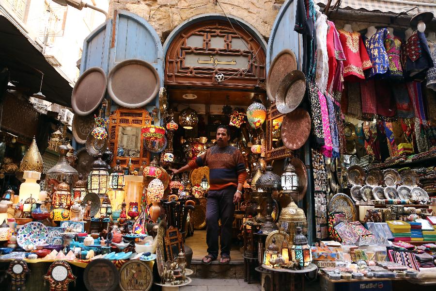 Mercado bazar Khan el-Khalili en El Cairo