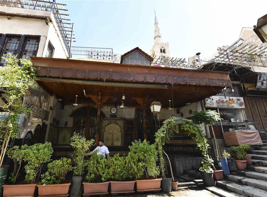 Siria: Histórico Café al-Nofara en la ciudad vieja de Damasco