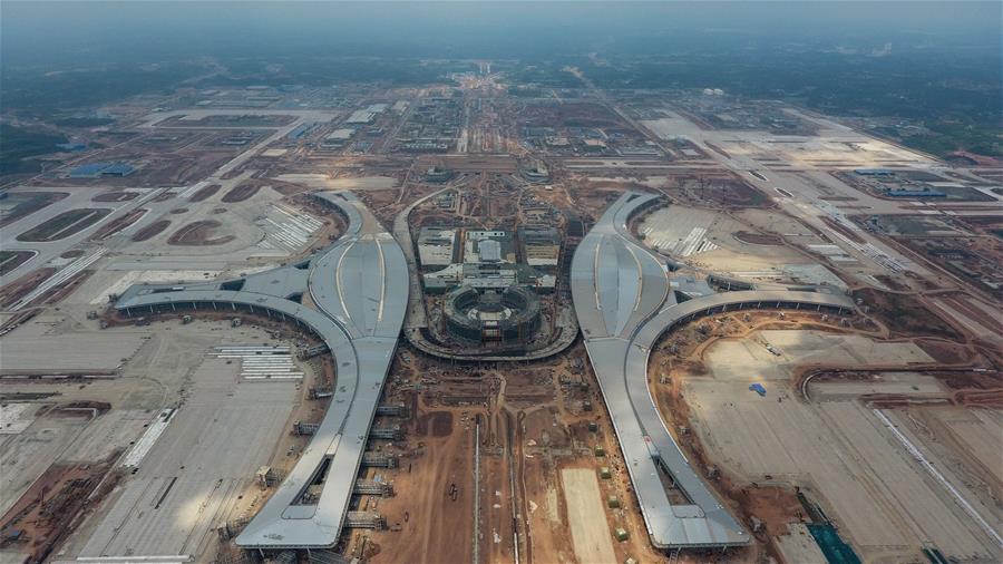 Construcción del Aeropuerto Internacional Tianfu de Chengdu