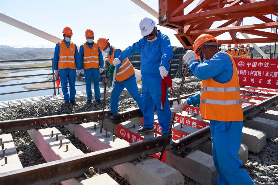 Ferrocarril Afuzhun se completa en Xinjiang