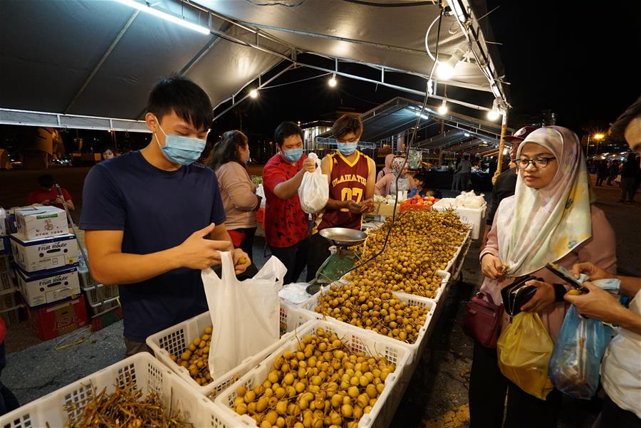 Brunei: Mercado nocturno en Bandar Seri Begawan