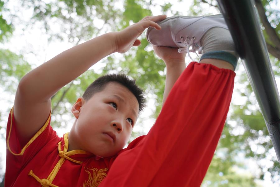 Hebei: Niños aprenden artes marciales durante vacaciones de verano en Shahe