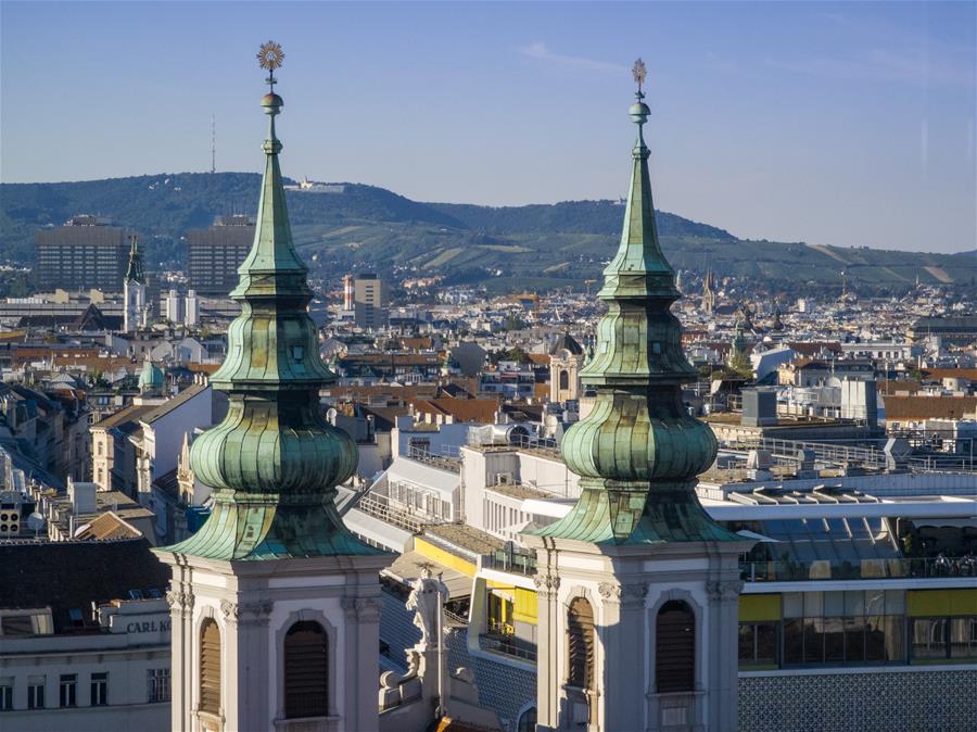 Vista de la ciudad de Viena, Austria