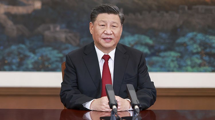 Xi pronuncia discurso en Diálogo con CEO de APEC