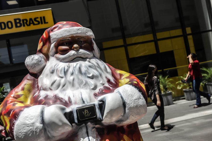 Decoraciones navideñas en Sao Paulo, Brasil