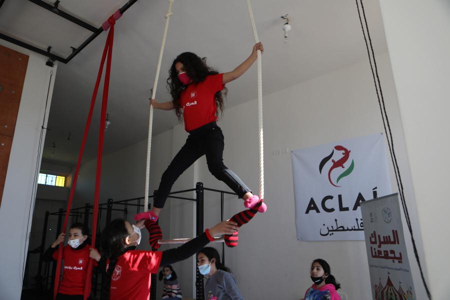 Escuela de circo Rebellious en la ciudad cisjordana de Belén