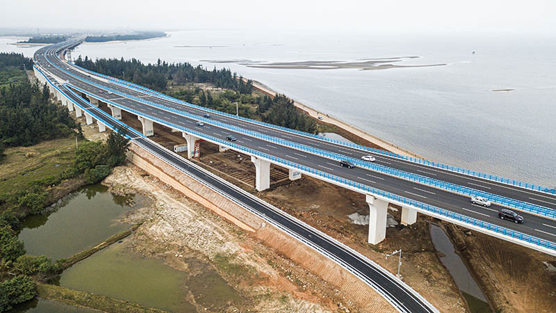 Hainan: Proyecto de la rampa del Puente Haiwen-Isla de Beigang abre al tránsito