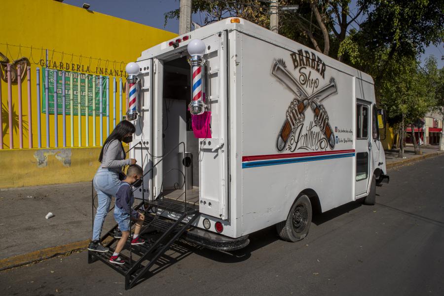 "Barber Truck" en la Ciudad de México