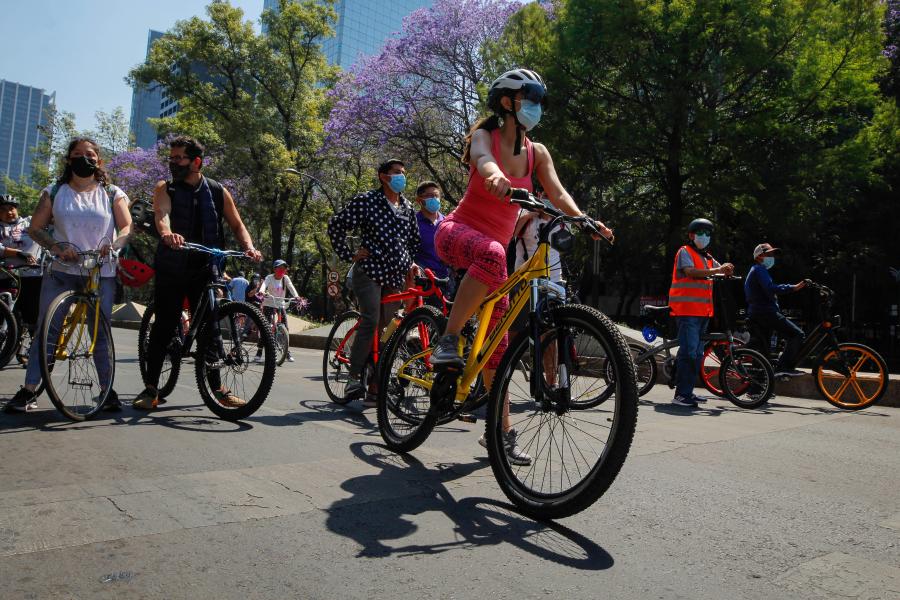 Reanudación del paseo dominical "Muévete en Bici" en la Ciudad de México