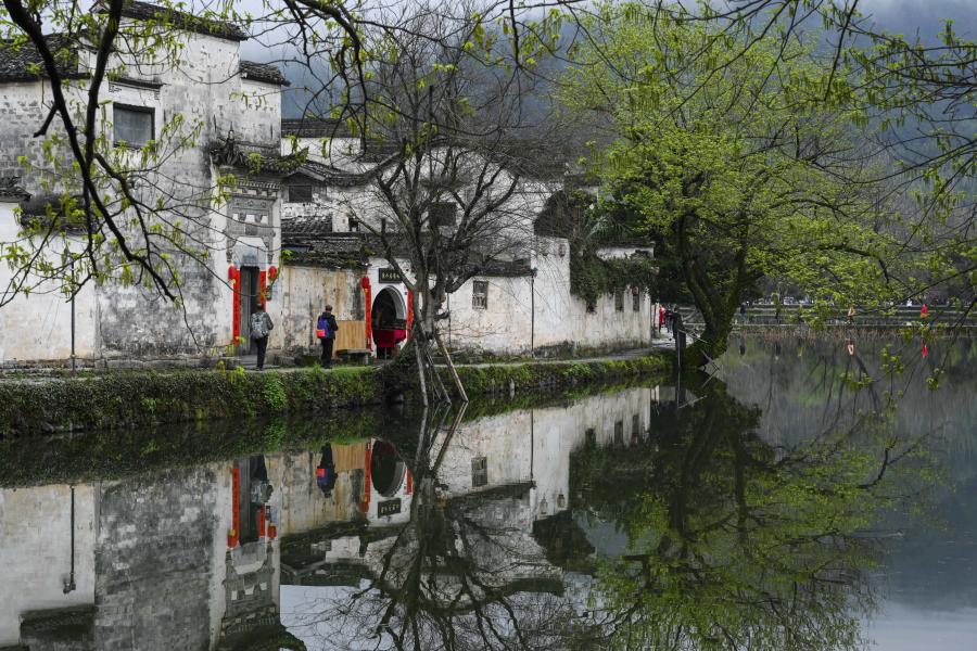 Aldea de Hongcun de Huangshan en Anhui