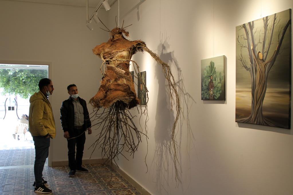 Exposición "Santuario de arte" en la Ciudad de Gaza