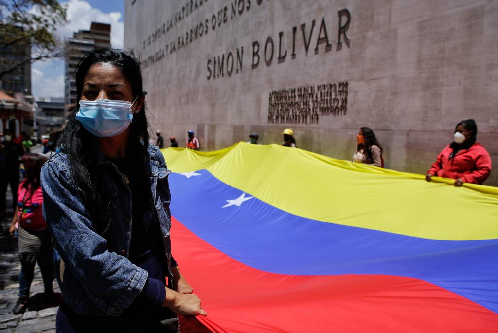 Ruta del fuego patrio de la Antorcha Libertaria y Bolivariana en Caracas, Venezuela