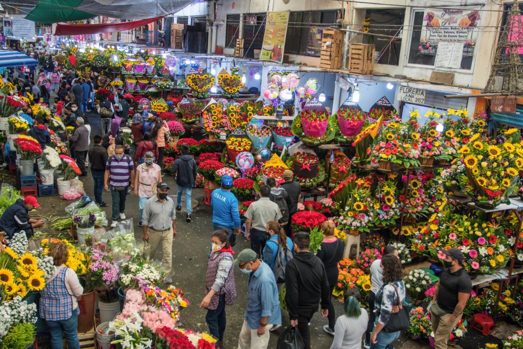 Mercado de Jamaica en la Ciudad de México