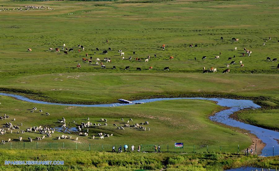 Hebei: Paisaje pastoral en Condado Guyuan de Zhangjiakou